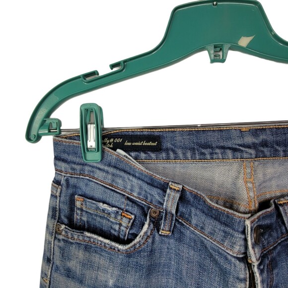 Citizens of Humanity Boot Cut Kelly‎ Jeans 29  Stretch Low Boot Distressed - Picture 9 of 10